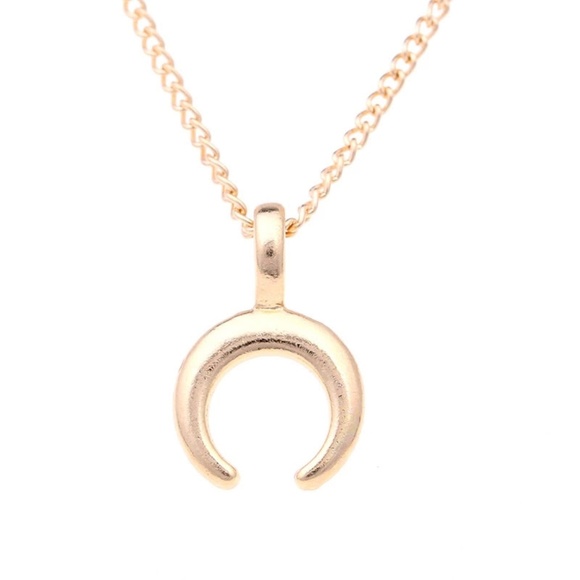 5 for $25 Gold Color Moon Pendant Necklace - Picture 2 of 3